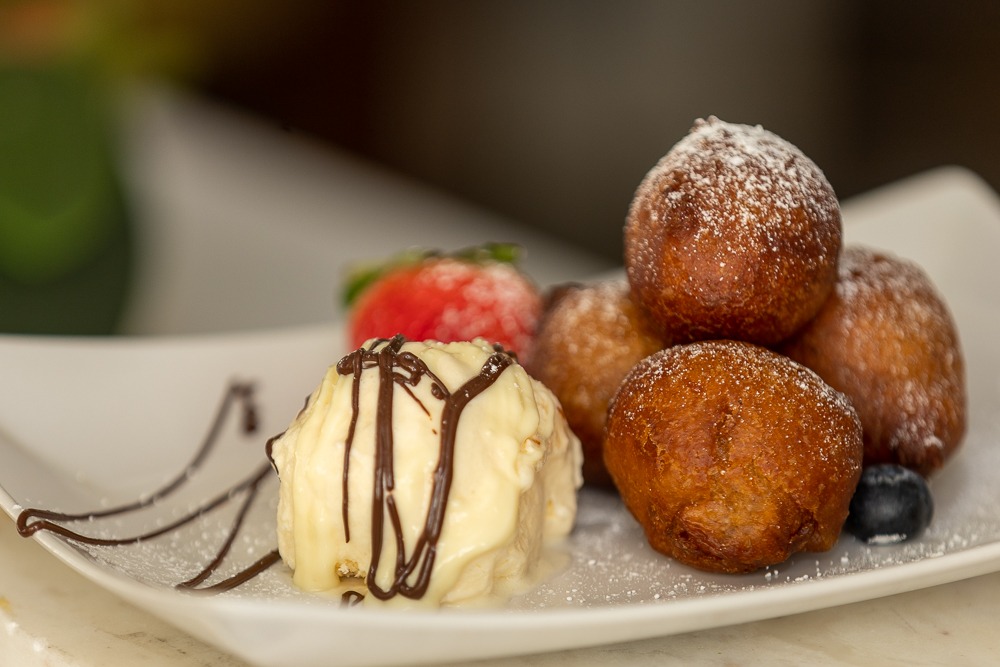 So So Yummy — puff puff with ice cream and chocolate drizzle for children's parties