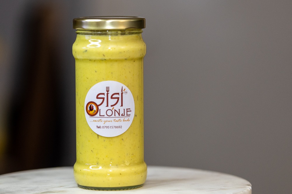 Sisi Olonje Sweet Pepper Sauce in branded jar
